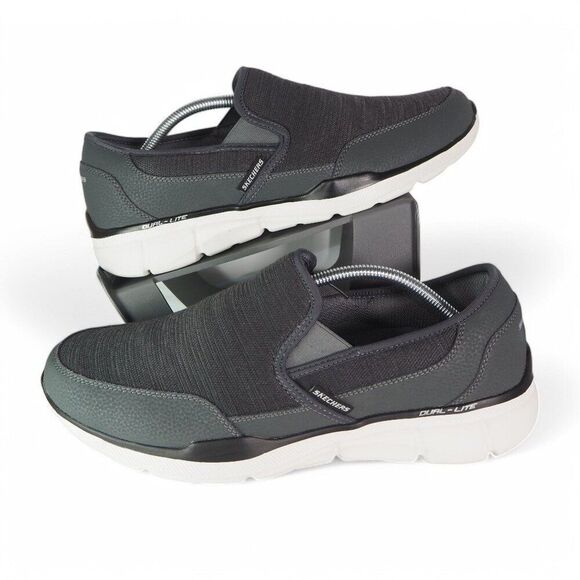 Skechers Equalizer 3.0 Relaxed Fit Memory Foam Slip-ons Shoes 58809S Men's 12 - Picture 1 of 11